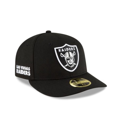 Las Vegas Raiders Gorra | New Era NFL Logo Mix Low Profile 59fifty Fitted Cap Mexico - Negros
